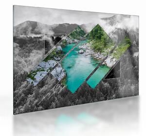 Tablou pe sticlă - Natura sălbatică (70x50 cm)