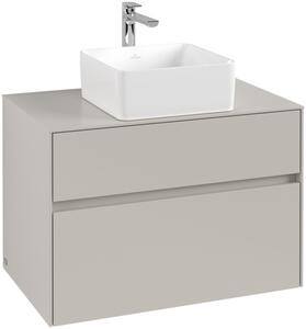 Villeroy & Boch Collaro dulap 80x50x54.8 cm dulap atârnat sub chiuvetă gri C03700VK