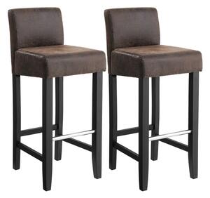 Set 2 scaune de bar Songmics Maro 39x94x41 cm