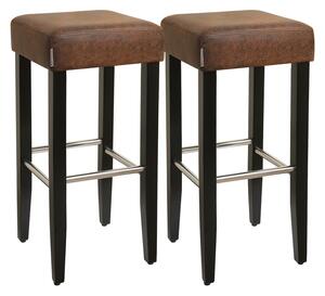 Set 2 scaune de bar Songmics Maro 36x36x76 cm