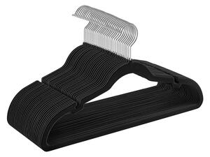 Set umerase de catifea Songmics Negru 43x22x0.6 cm