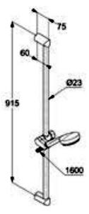 Kludi Logo Neo set de duș perete crom 6839305-00