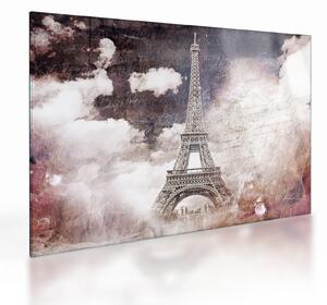 Tablou pe sticlă - Turnul Eiffel, Paris, Franța (70x50 cm)