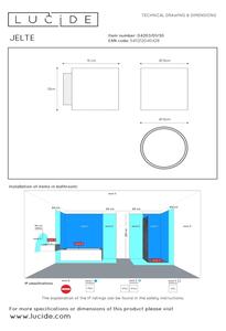 Aplică pentru baie JELTE 1xG9/33W/230V IP44 Lucide 04203/01/30