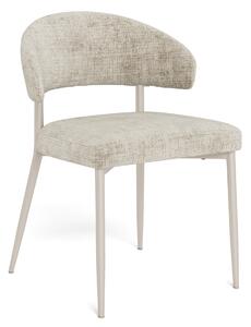 MAZZONI EXPORT IRIS Bej (țesătură Juto 4)/cadru bej-gri (cașmir) - SCAUN MODERN TAPIȚAT PENTRU SALON/SUFRAGERIE BOHO
