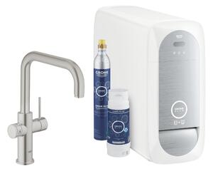 Grohe Blue set starter cu baterie bucătărie pe picior SuperSteel 31456DC1