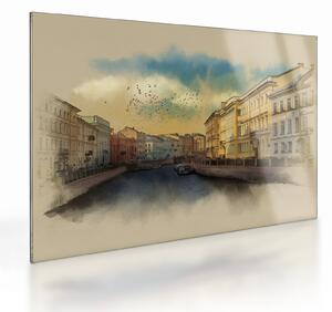 Tablou pe sticlă - Râul Moyka, Sankt Petersburg, Rusia (70x50 cm)