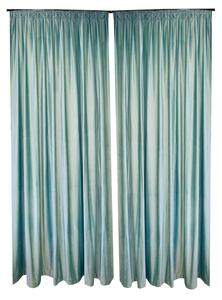 Set draperii Velaria catifea bleo cu rejansa cu plii fixati, 2x110x260 cm