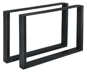 Set 2 Picioare Metalice pentru Băncuță, Design Industrial, 90x72 cm