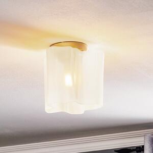 Artemide Logico Micro plafonieră 18x18 cm, reglabil, Alb, Camera de zi / sufragerie, Sticlă, Design