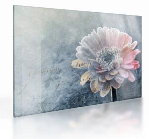 Tablou pe sticlă - Floare de iarnă (70x50 cm)