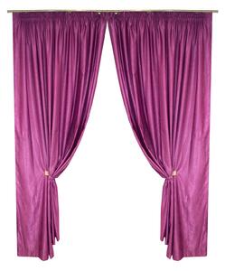 Set draperii Velaria soft pruna, 2 230x245 cm