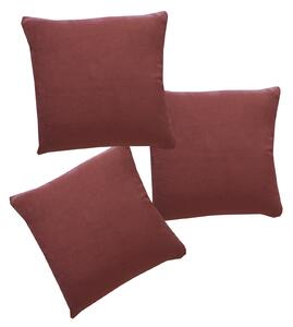 Set 3 perne Velaria roz inchis, 40 40 cm - Burduf cadou