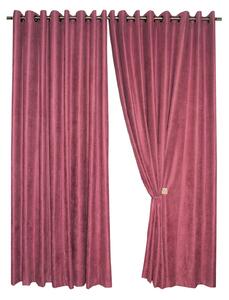 Set draperii Velaria roz catifelat, 2 230x225 cm
