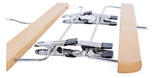 Set 8 umerase pentru pantaloni, Songmics, Lemn, Natural, CRW008-8, 35.5 cm