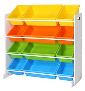 Consola de depozitare pentru copii, Songmics, 4 culori, GKR04W, 86 x 26 x 78 cm