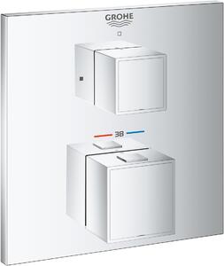 Grohe Grohtherm Cube baterie de duș ascuns cu termostat StarLight Chrome 24153000