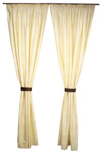 Set draperii Velaria tafta baroc ivory, 2x160x260 cm