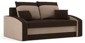 HEWLET canapea extensibilă, țesătură normală, culoare - maro / cappuccino