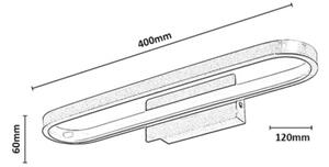 Rabalux 75114 - Corp de iluminat LED pentru oglindă de baie ODRAN LED/15W/230V IP44 40 cm