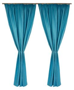 Set draperii Velaria in turcoaz, 2 150x250 cm