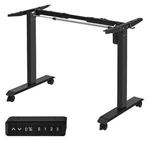 Cadru birou reglabil, Songmics, Negru, 86-130x60x71.5-117 cm