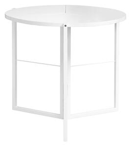 Masa Bucatarie/Dining Plianta Rotunda Tannys PAL Alb ,Diametru 80 Cm