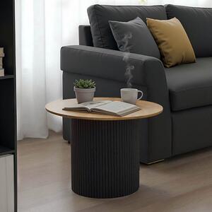 Masutea Cafea Dalmma MDF Stejar Sonoma, Diametru 70 Cm