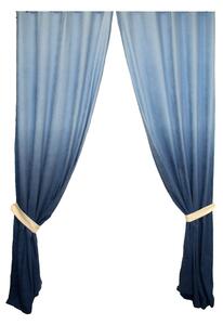 Set draperii Velaria degrade albastru cu rejansa, 2 200x200 cm