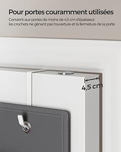 Organizator depozitare usa, Songmics, Gri, 33.5x12x100 cm