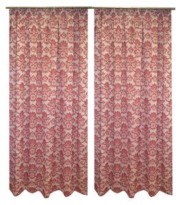 Set draperii Velaria baroc grena, 2x150x255 cm