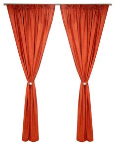 Set draperii Velaria chenille portocaliu, 2x190x250 cm