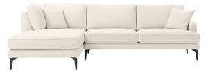 Colțar Fix AZURRO, 280x90/180x85 cm, Stanga / Crem-Mystery
