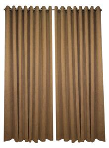 Set draperii Velaria maro cu capse, 2x240x255 cm