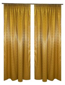 Set draperii Velaria jacard mustar, 2x175x245 cm