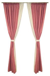 Set draperii Velaria suet roz 2x140x260 cm
