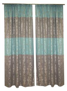 Set draperii Velaria asos turcoaz-gri, 2x140x260 cm