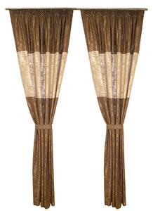 Set draperii Velaria asos wenge, 2x140x250 cm