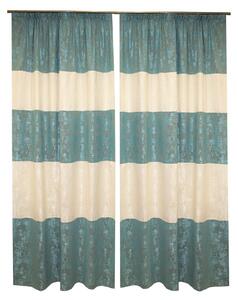 Set draperii Velaria asos turcoaz-unt, 2x150x260 cm