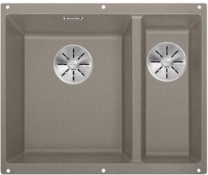 Blanco Subline 340/160-U chiuvetă din granit 52.5x40 cm gri/grafit/onix 523556