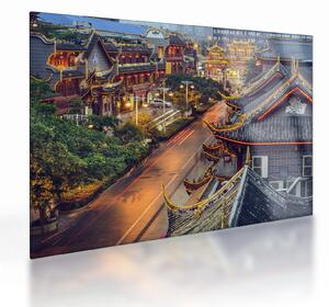 Tablou pe sticlă - Qintai Road, Chengdu, China (70x50 cm)