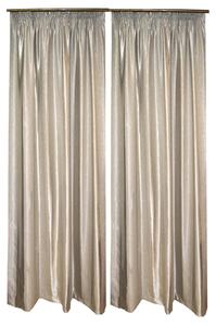 Set draperii Velaria gri cu dungi verticale, 2x190x245 cm