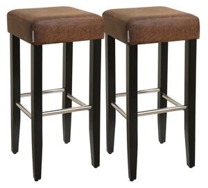 Set 2 scaune de bar Songmics Maro 36x36x76 cm