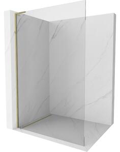 Mexen Kioto L, paravan de dus walk-in 50 x 200 cm, sticla transparenta 8 mm, profil auriu lucios, 800-050-103-50-00