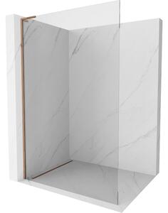 Mexen Kioto L, paravan de duș walk-in 50 x 200 cm, sticlă transparentă de 8 mm, profil auriu roz, 800-050-103-60-00