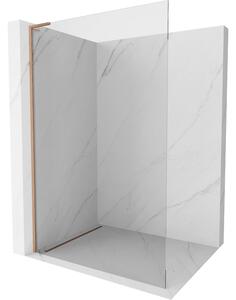 Mexen Kioto L, paravan de duș walk-in 50 x 200 cm, sticlă transparentă de 8 mm, profil cupru mat, 800-050-103-65-00