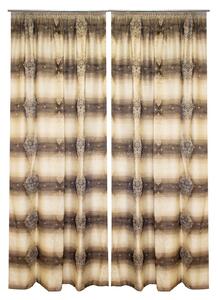 Set draperii Velaria baroc degrade maro, 2x140x255 cm