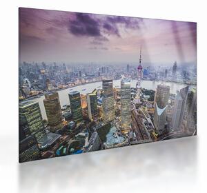 Tablou pe sticlă - Shanghai, China (70x50 cm)