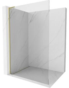 Mexen Kioto L, paravan de dus walk-in 50 x 200 cm, sticla transparenta 8 mm, profil auriu mat, 800-050-103-55-00