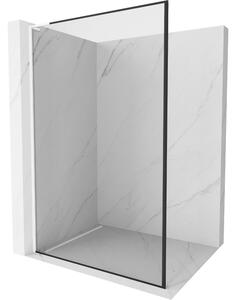 Mexen Kioto L, paravan de dus walk-in 70 x 200 cm, sticla transparenta 8 mm model negru, profil alb, 800-070-103-20-70